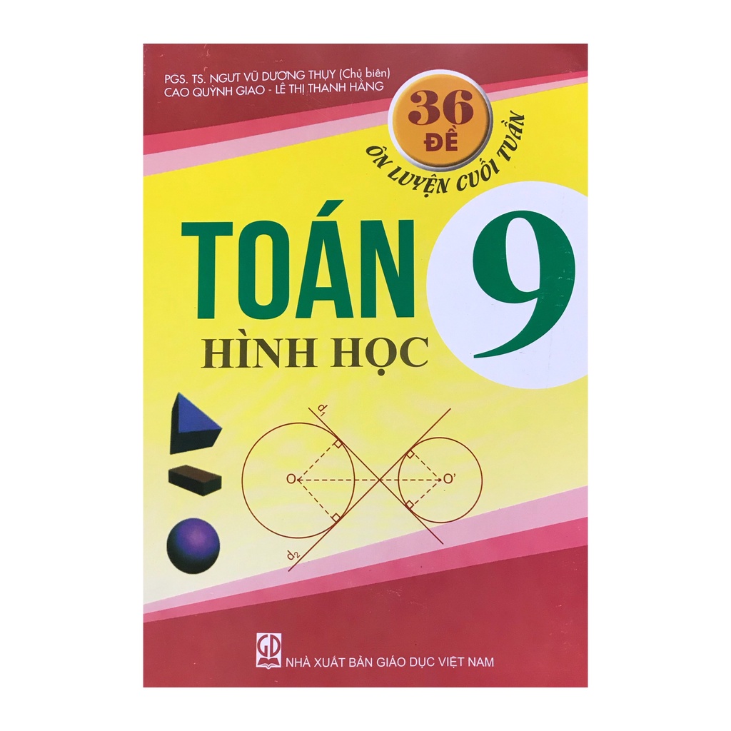 Sách - 36 đề ôn luyện cuối tuần toán hình học 9