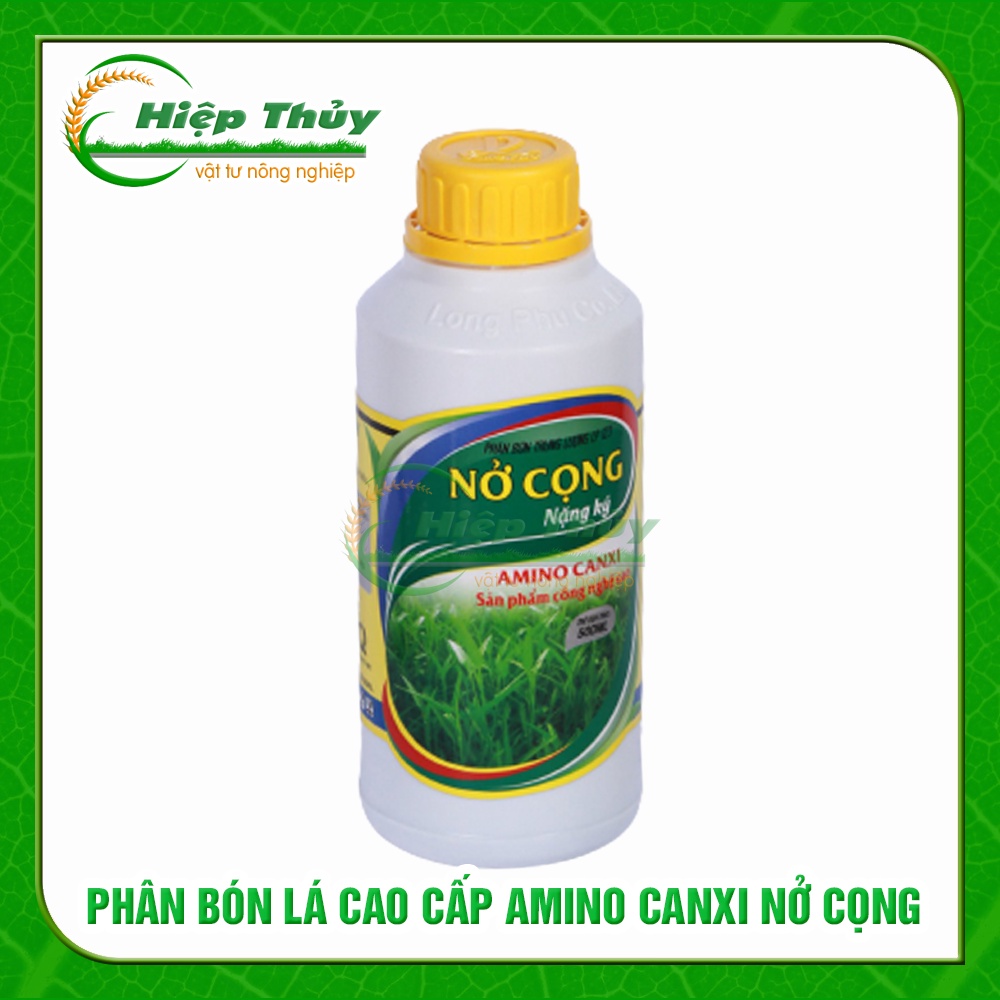 Phân bón lá cao cấp Amino Canxi | Nở Cọng Long Phú | Chai 500ml
