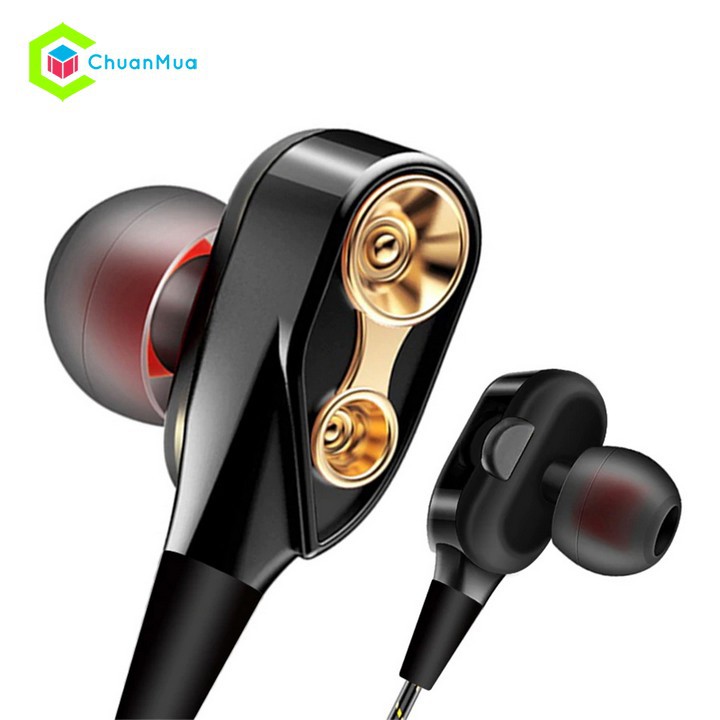 Tai nghe điện thoại jack 3.5 cao cấp Bass Stereo chống ốn khi chơi game, nghe nhạc thích hợp các dòng điện thoại