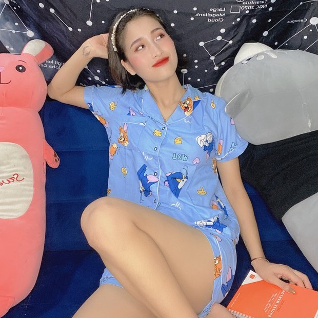 [XẢ HÀNG] Bộ Đồ Ngủ -Pijama cộc thái lan sexy họa tiết đáng yêu cute bảng màu mới nhất chất liệu nhập khẩu mỏng mát | BigBuy360 - bigbuy360.vn