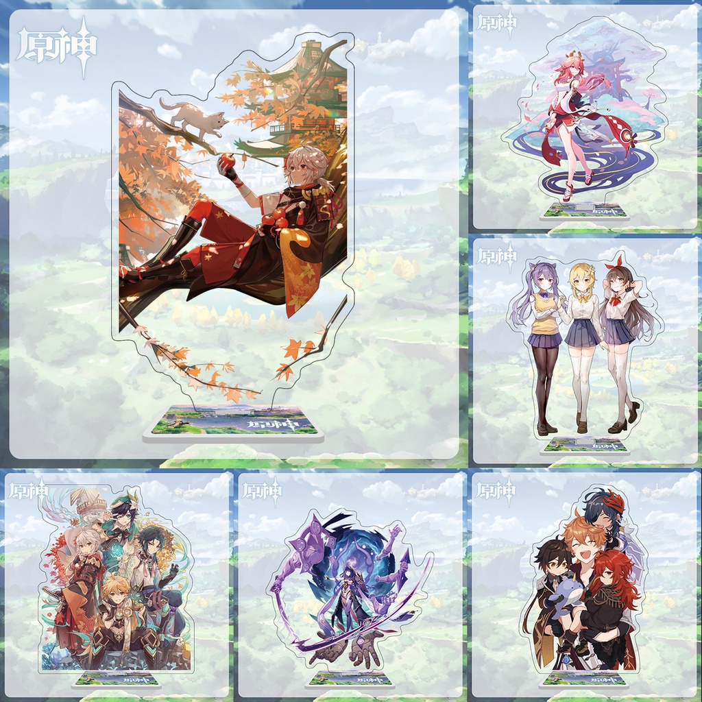 Mô Hình Standee Acrylic Mica Anime Game Genshin Impact