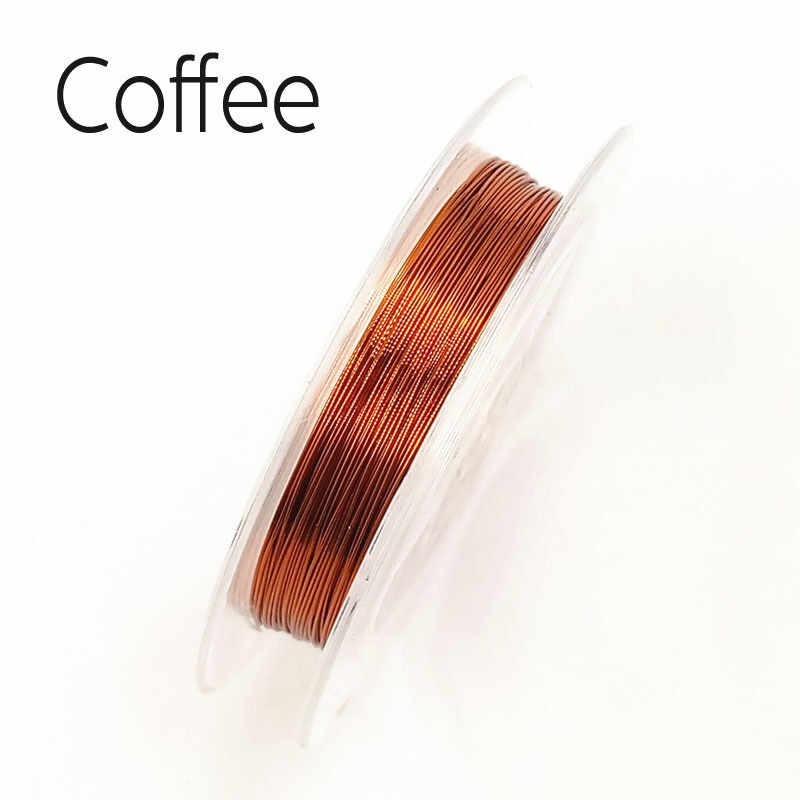 Cuộn dây đồng 0.3mm*10m dùng làm đồ trang sức nhiều màu tùy chọn