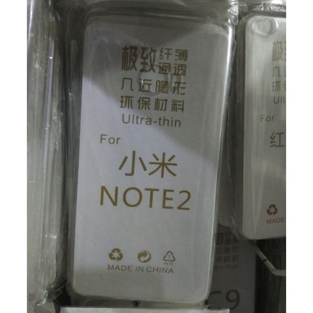 Ốp dẻo trong suốt Xiaomi mi note 2