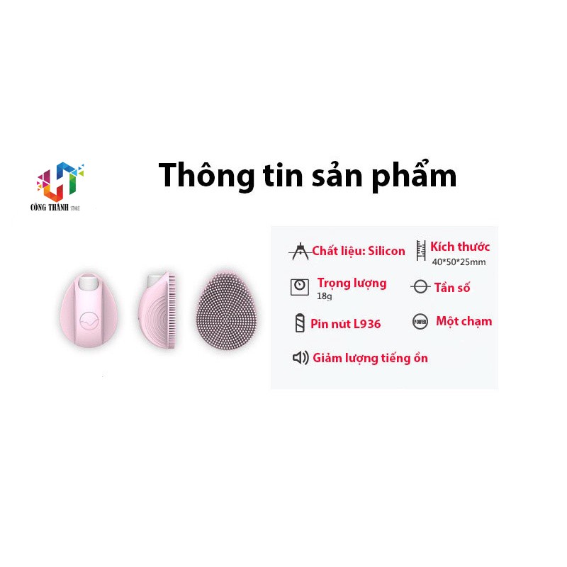 MÁY RỬA MẶT SILICON MINI CẦM TAY CHẠY PIN  OPUS-2 GO- MÁT DỊU LÀN DA