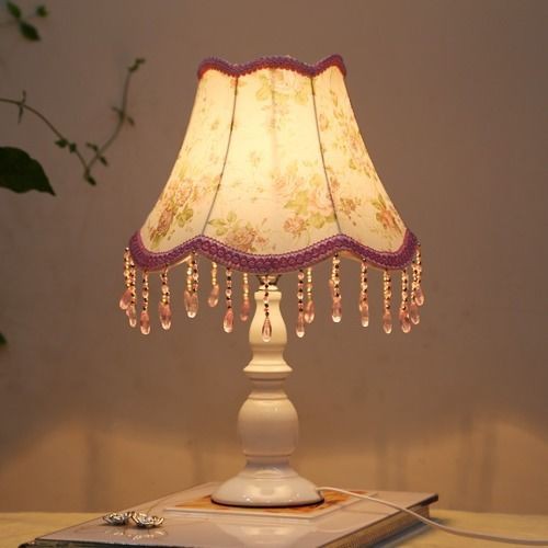 ○ஐ►Phong cách châu Âu đơn giản bằng sắt rèn phòng khách ngủ đèn đầu giường thời trang pha lê trí sáng tạo tiết