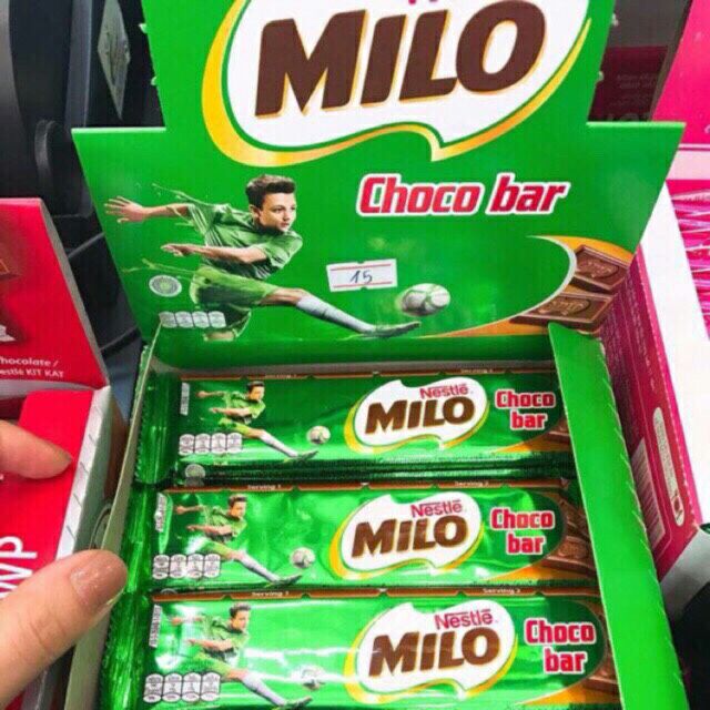 socola  thanh milo choco bar x 30g /thanh date 5/2022