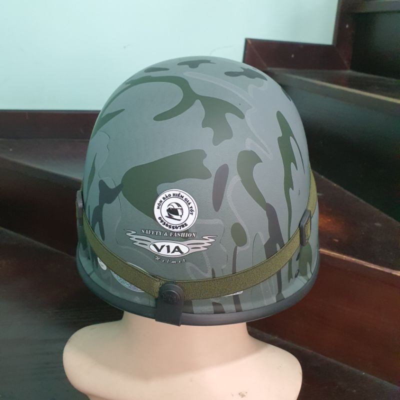 Nón bảo hiểm lính Via camo đức