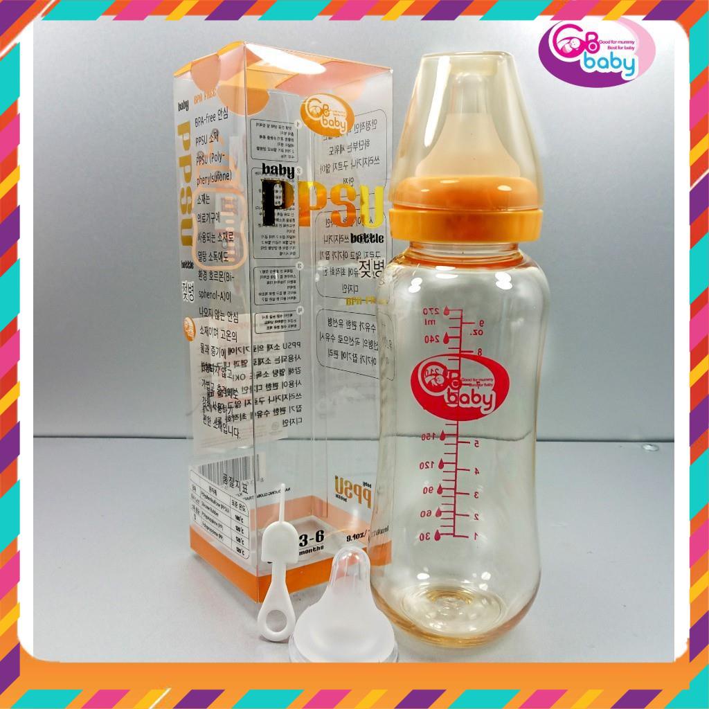 Bình Sữa PPSU GB-Baby Cổ Rộng, Cổ Hẹp 80/90/120/160/270ml