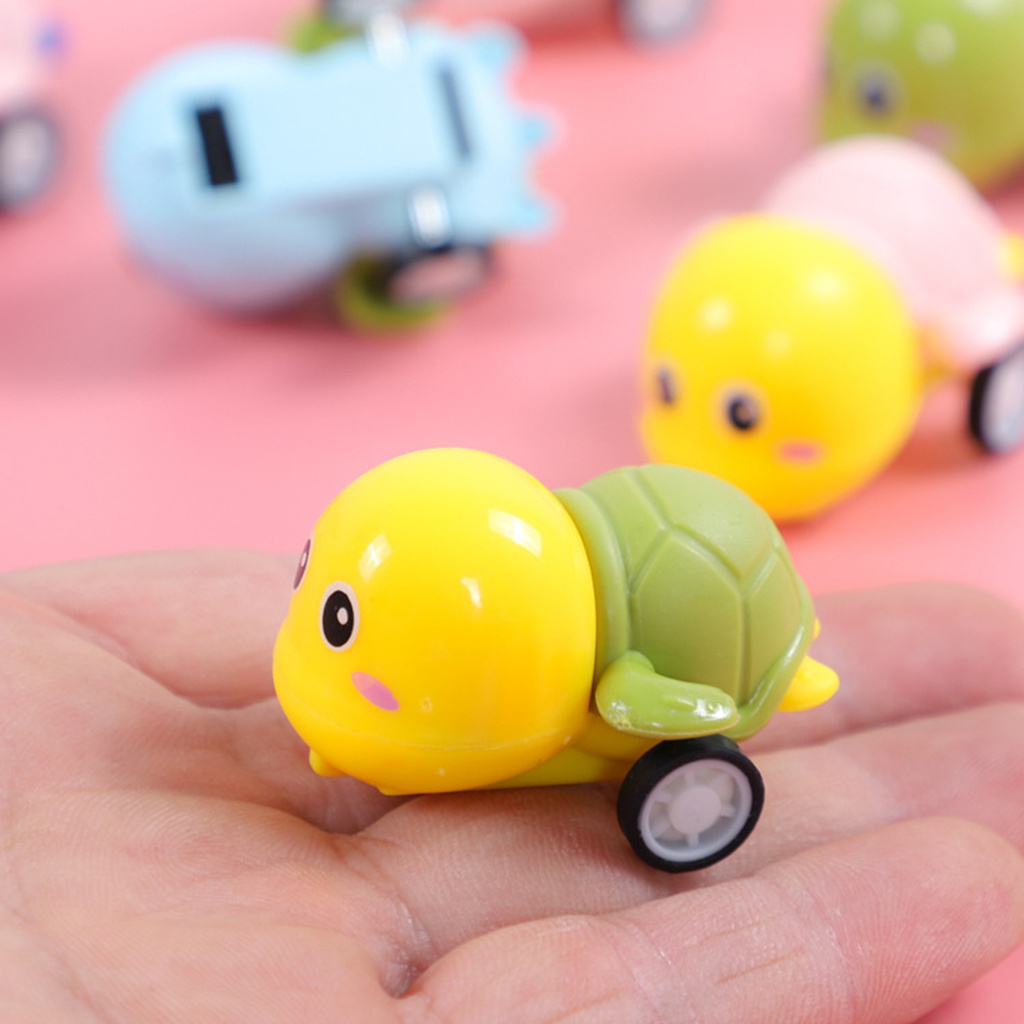 Bộ 5 xe chú rùa đồ chơi bằng nhựa đáng yêu cho bé