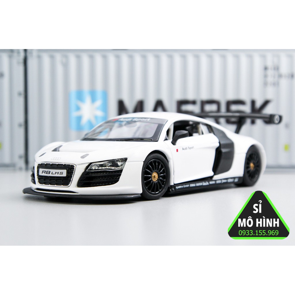 Mô hình xe Audi R8 Lms 1:24 Trắng