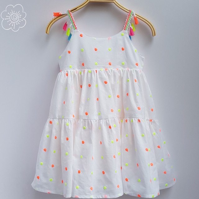 Váy bé gái chất cotton , đầm bé gái size từ 1-10y, đầm trẻ em 2 dây đi biển cực sang chảnh