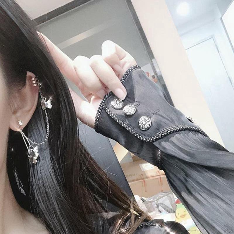 Bông Tai Hình Bướm Đơn Giản Phong Cách Hàn Quốc