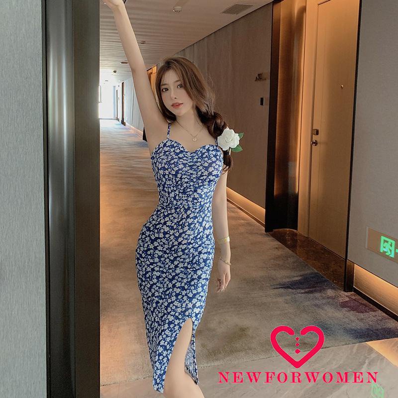 Đầm không tay Cổ Chữ V Xẻ Tà Quyến Rũ