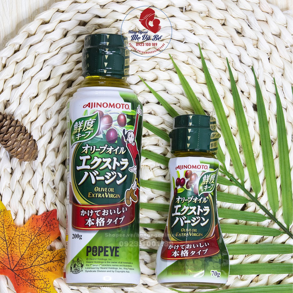 Dầu Olive Extra Ajinomoto, gia vị ăn dặm Nhật Bản cho bé [Date 2022] | BigBuy360 - bigbuy360.vn