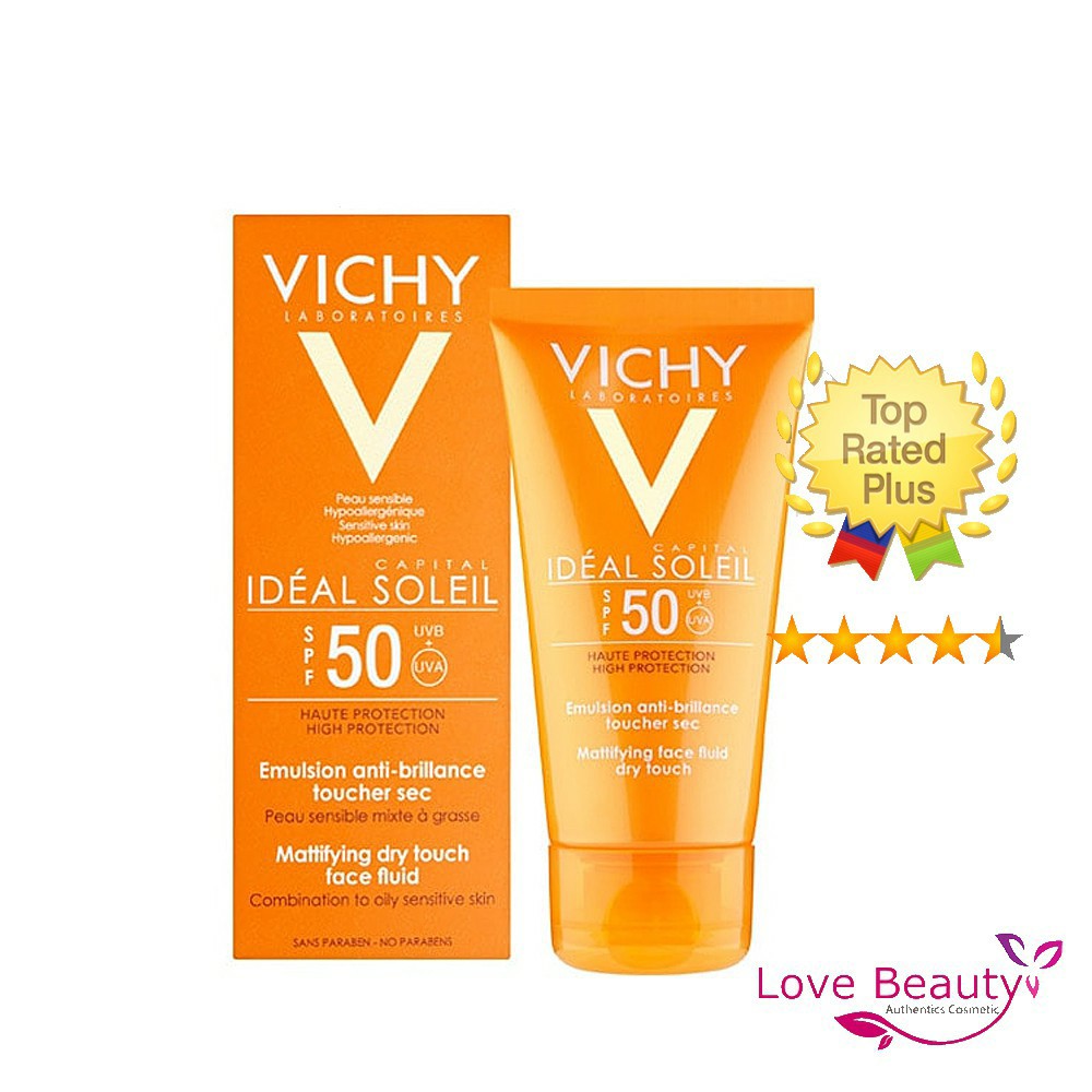 [Mã SKAMPUSH11 giảm 10% đơn 200k] Kem Chống Nắng Vichy SPF 50 Ideal Soleil 50ml cho da dầu, mụn, nhạy cảm | BigBuy360 - bigbuy360.vn
