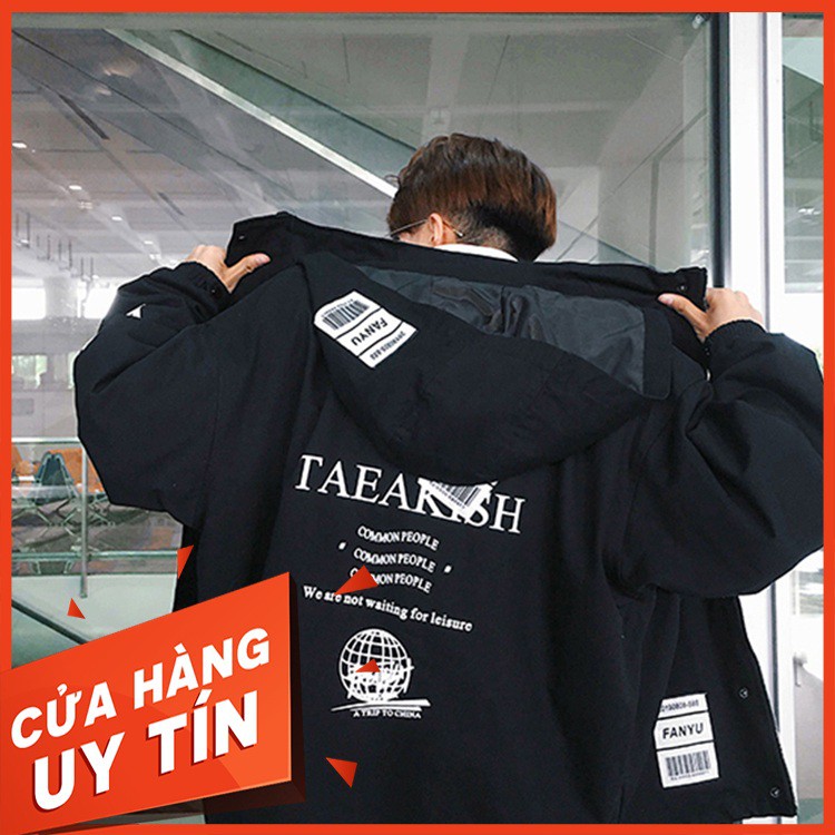(VIDEO THẬT) Áo Khoác KaKi Nam Hàn Quốc (unisex nam nữ đều mặc được) trái đất