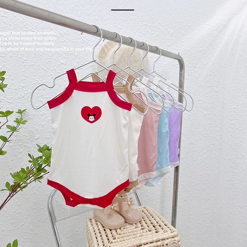 Đồ Ngủ Liền Thân Hai Dây Bằng Lụa Mát Thời Trang Mùa Hè Cho Bé