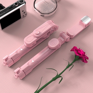 Giá Đỡ Ba Chân Mini Xoay 360 Độ Có Đèn Led Kết Nối Bluetooth Điều Khiển Từ Xa Hỗ Trợ Chụp Ảnh° Bộ Nút Bấm Điều Khiển Chụp Ảnh Thông Dụng Cho Apple Android Huawei VlVO Honor Live