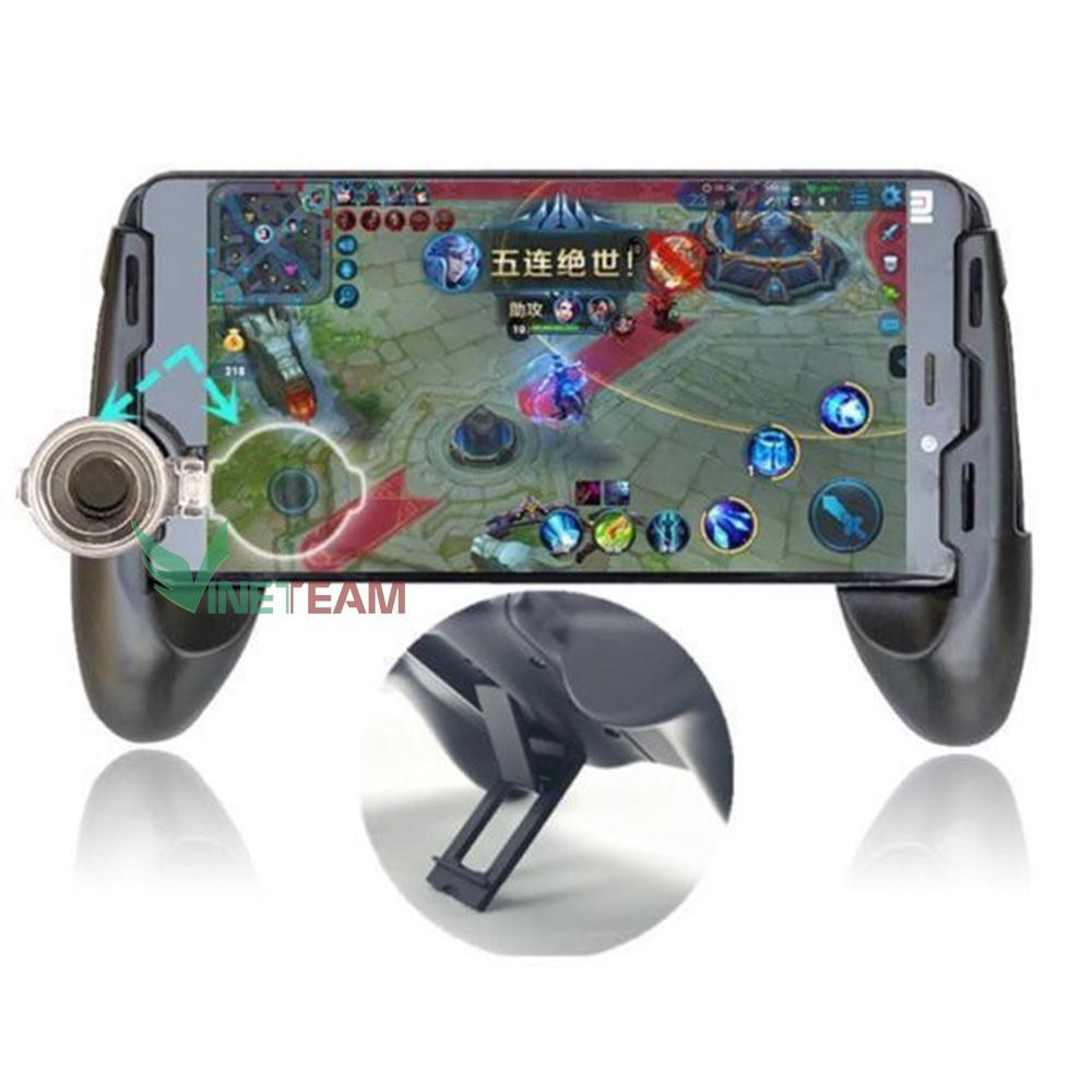 Tay Cầm Chơi Game Liên Quân - PUPG Kiêm Giá Đỡ Điện Thoại Có Nút Bấm - Gamepad ( Tặng 2 Nút joystick) -dc4066