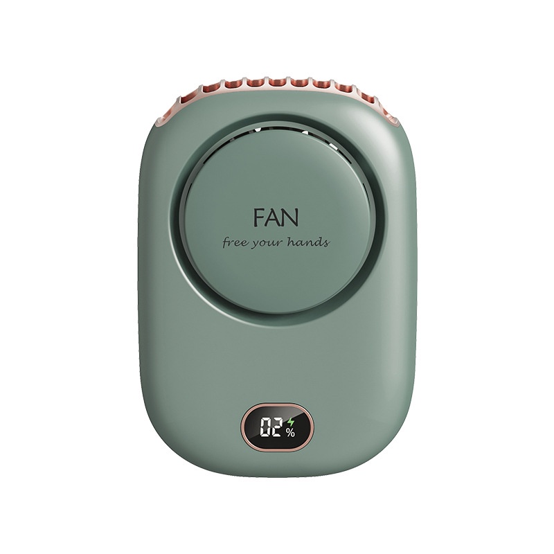 Quạt Làm Mát Đeo Cổ Mini Không Cánh Yên Tĩnh Sạc Cổng usb Phong Cách Mới Cho Mùa Hè