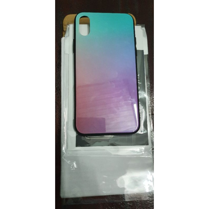 [Used] Ốp lưng iPhone X/XS Tráng gương viền dẻo Gradient Tempered Glass Case Meetu MT181001 Sơn thủy
