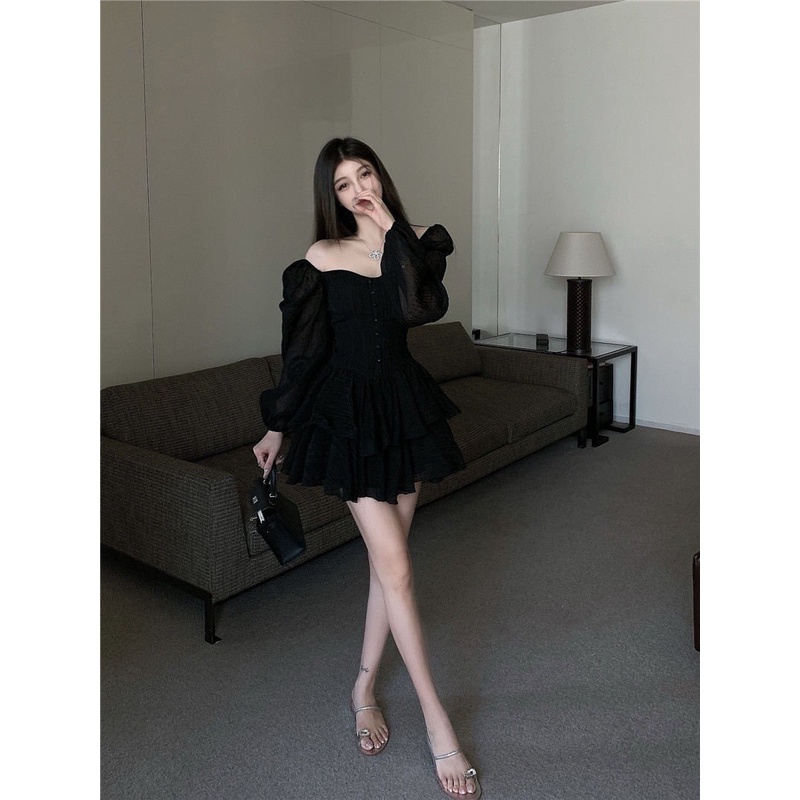 Chân Váy Voan Chữ A Lưng Cao Thời Trang Hàn Quốc Cho Nữ