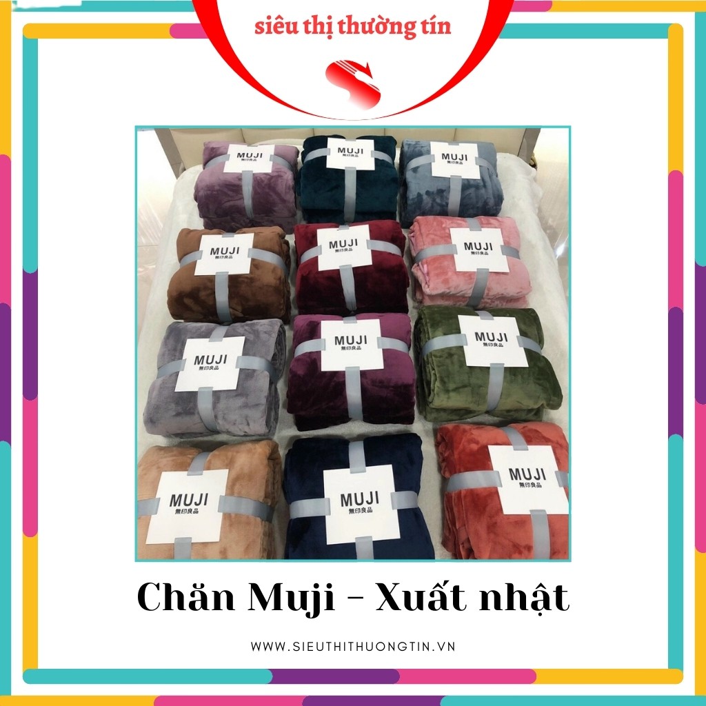 Chăn Muji Xuất Nhật Loại 1 Chính Hãng Siêu Mền Mịn [ 2m x 2m3 ]