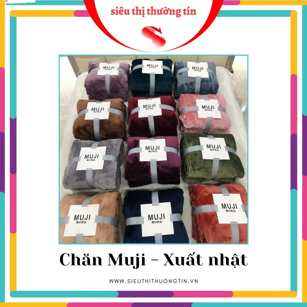 Chăn Muji Xuất Nhật Loại 1 Chính Hãng Siêu Mền Mịn [ 2m x 2m3 ]