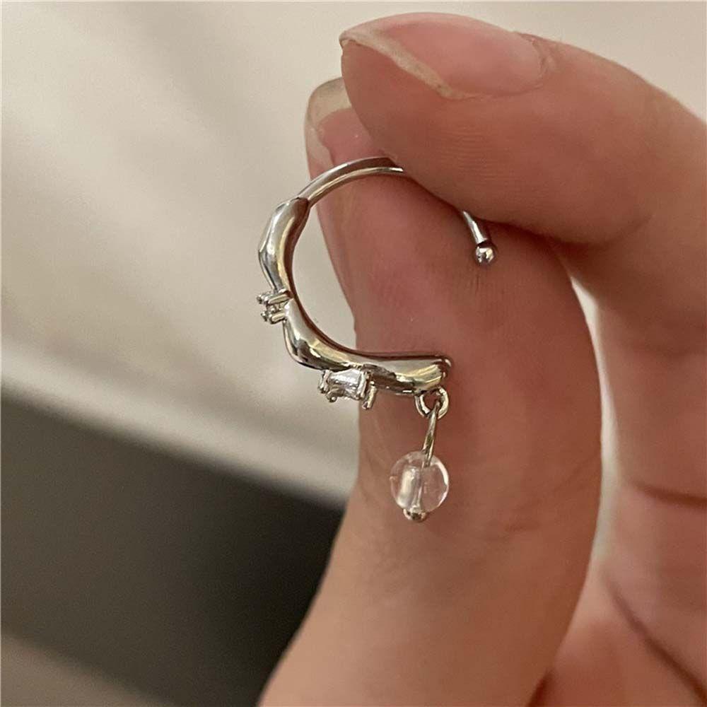 Khuyên Kẹp Vành Tai Hình Chữ C Đơn Giản Nhiều Màu Sắc Cho Nữ