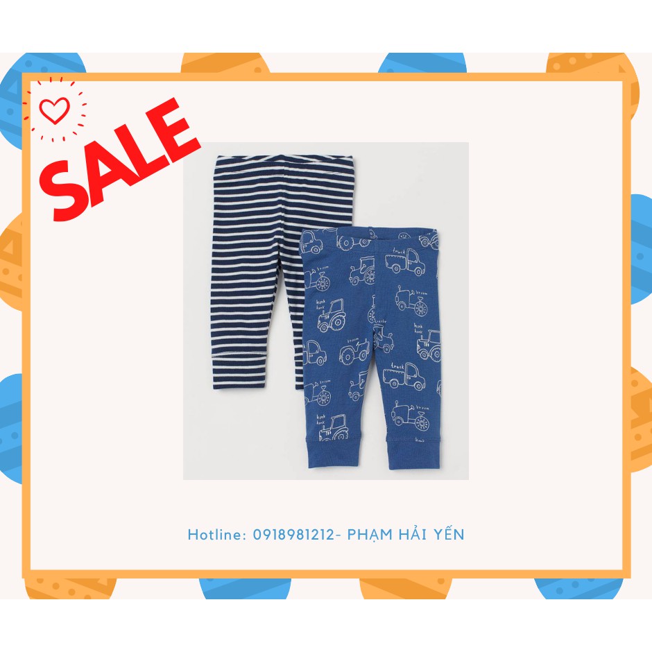 Set 2 quần legging bé trai HM