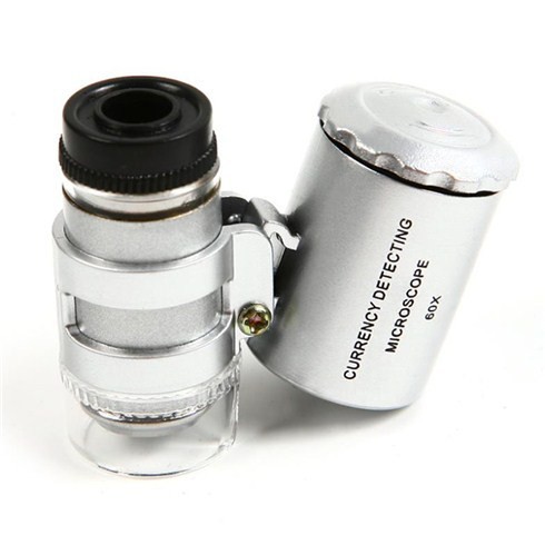 Kính hiển vi mini độ phóng đại 60x kiểu dáng nhỏ gọn cực kì tiện ích, hữu dụng - Hàng chính hãng