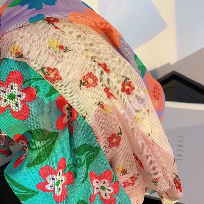 Áo Thun Tay Dài Chống Nắng Thoáng Khí In Hoa Phong Cách Phương Tây Cho Bé