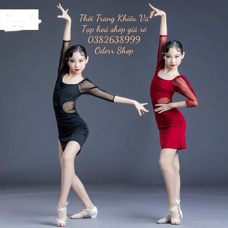 Đầm khiêu vũ dance bé gái tay lỡ