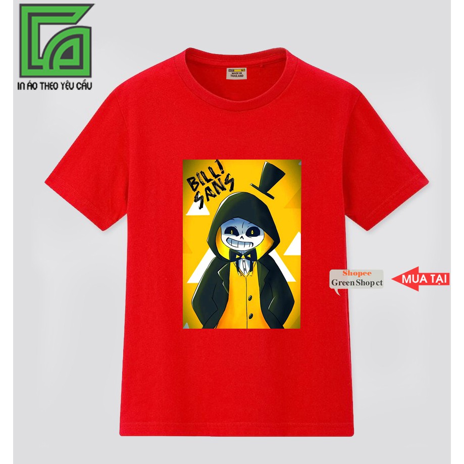 NEW Áo Thun Game Undertale Sans Bill Vải Cotton Thái Greenshopct S235