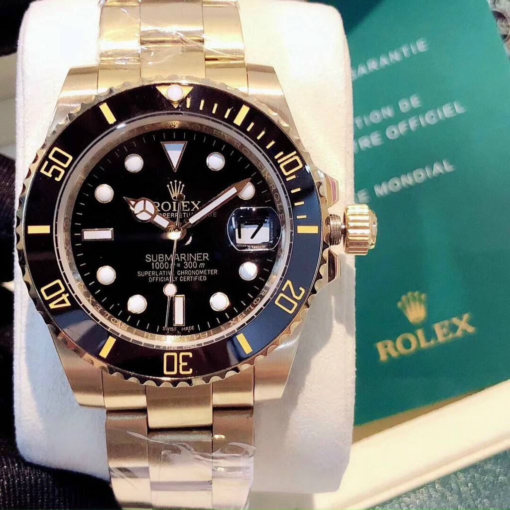 Đồng hồ nam dây kim loại, đồng hồ đeo tay ROLEX cao cấp, sang trọng, không thấm nước
