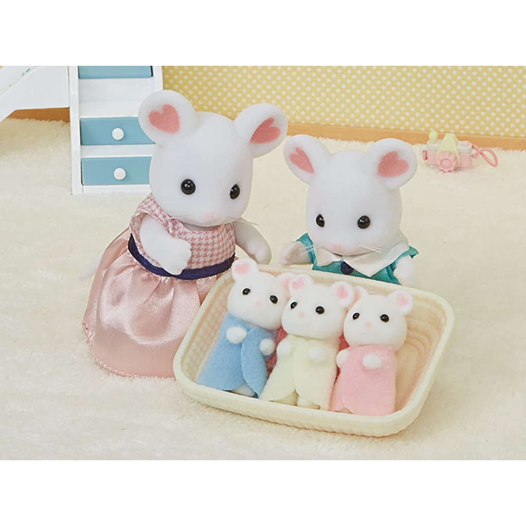 Đồ Chơi Sylvanian Families Các Thành Viên Trong Gia Đình Chuột Marshmallow Mouse Family Members