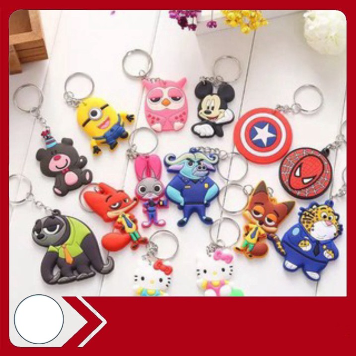 Móc khóa silicon nhiều hình cute (ngẫu nhiên mẫu)