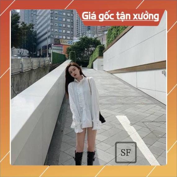 [Hàng Chất Lượng] Áo sơ mi nữ form rộng trắng kiểu dáng công sở thiết kế lụa cao cấp dài tay đẹp Hàn Quốc | BigBuy360 - bigbuy360.vn