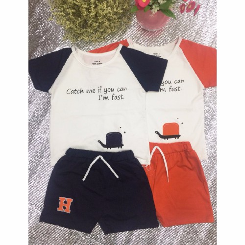 Set đồ bộ hình con rùa cho bé BK4