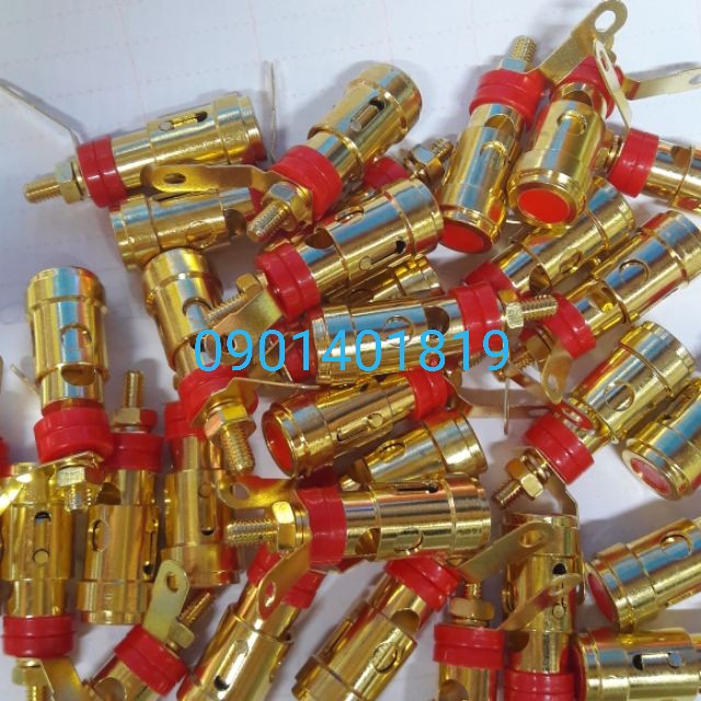 Cọc Loa Nhấn Đỏ - Đen Lớn -  hàng loại 1 ( giá 1/ cặp đỏ đen )
