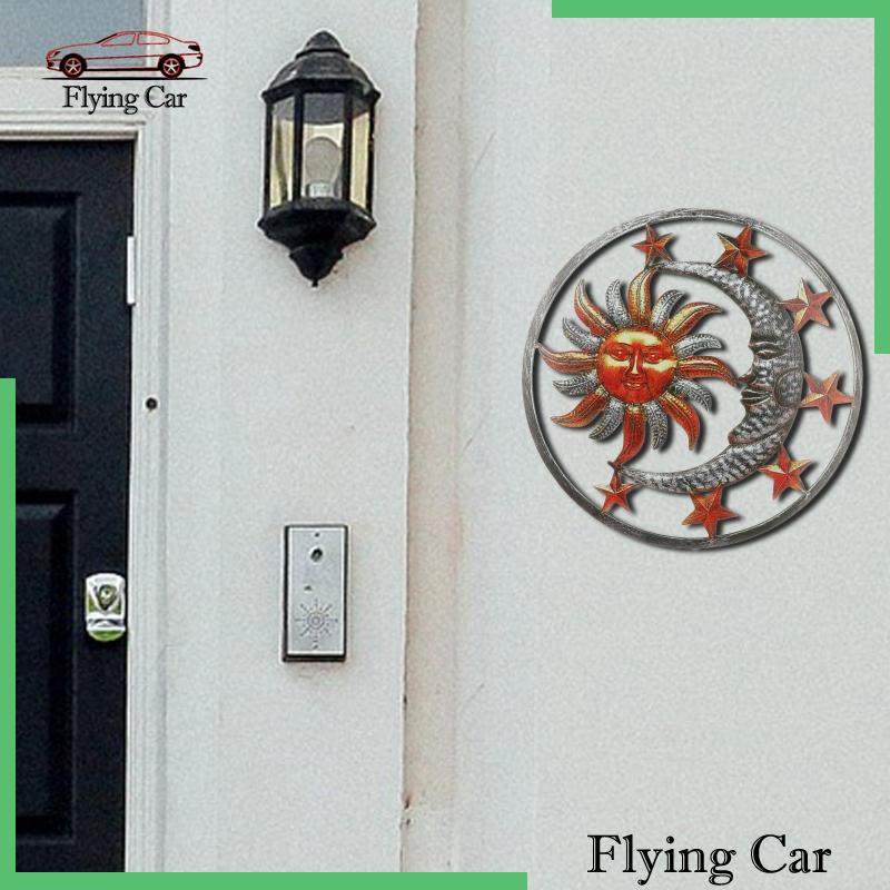 Mô Hình Mặt Trời Mặt Trăng Kim Loại 11 &quot;Lzdjfmy2 Trang Trí Nhà Cửa