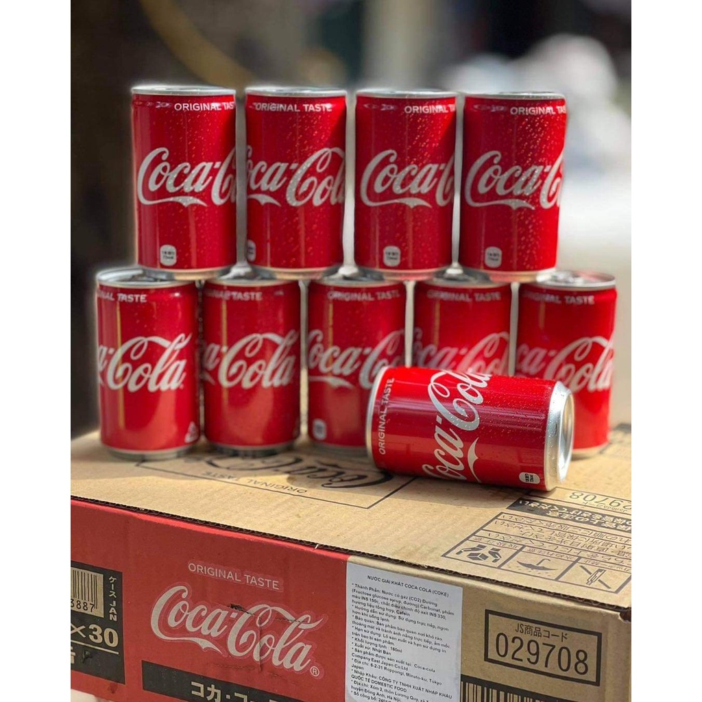 Coca Mini Nhật Lon 160ml [DATE MỚI] thùng 3 thumbnail