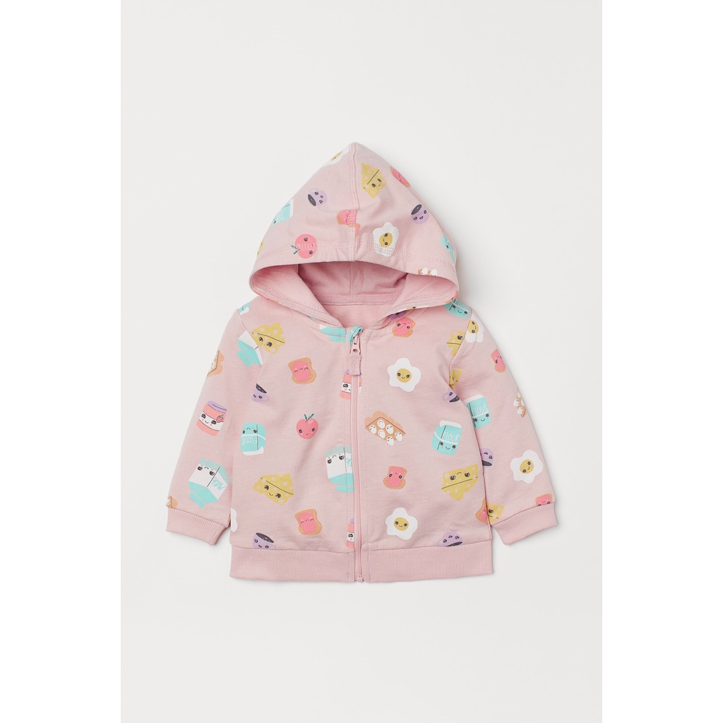 Áo khoác hoodie hồng HM H&amp;M_authentic UK