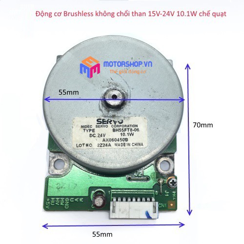 MTS Động Cơ Motor Brushless Không Chổi Than 3 Pha 15V-24V 10.1W Chế Quạt, Máy Cắt Siêu Khỏe