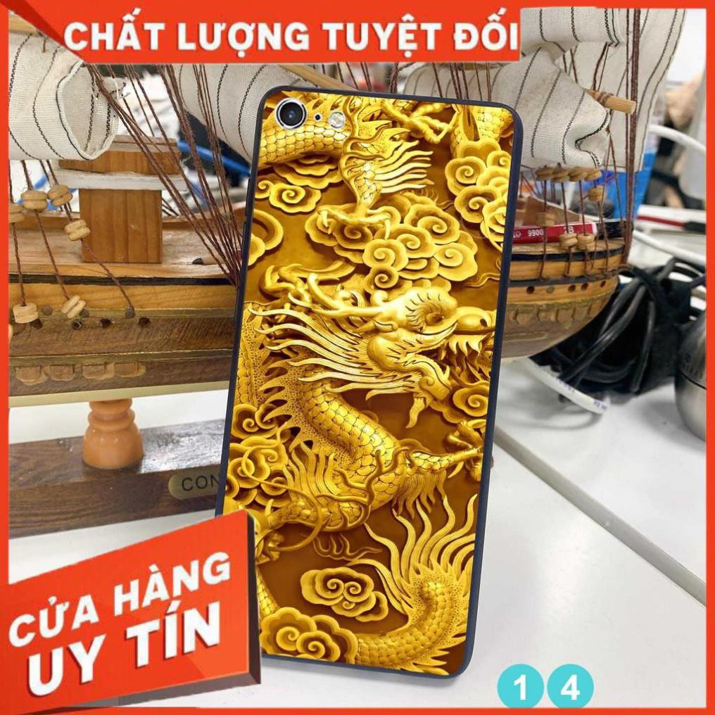 Ốp lưng in kính cường lực 3D đẹp, sắc nét họa tiết hình rồng hổ mạnh mẽ, quyền lực cho điện thoại iphone 5/5s/5se - 6/6s