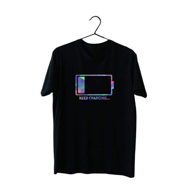 Áo phông phản quang bảy màu Sập nguồn, form rộng tay lỡ chất Cotton freesize cho nam và nữ MODY