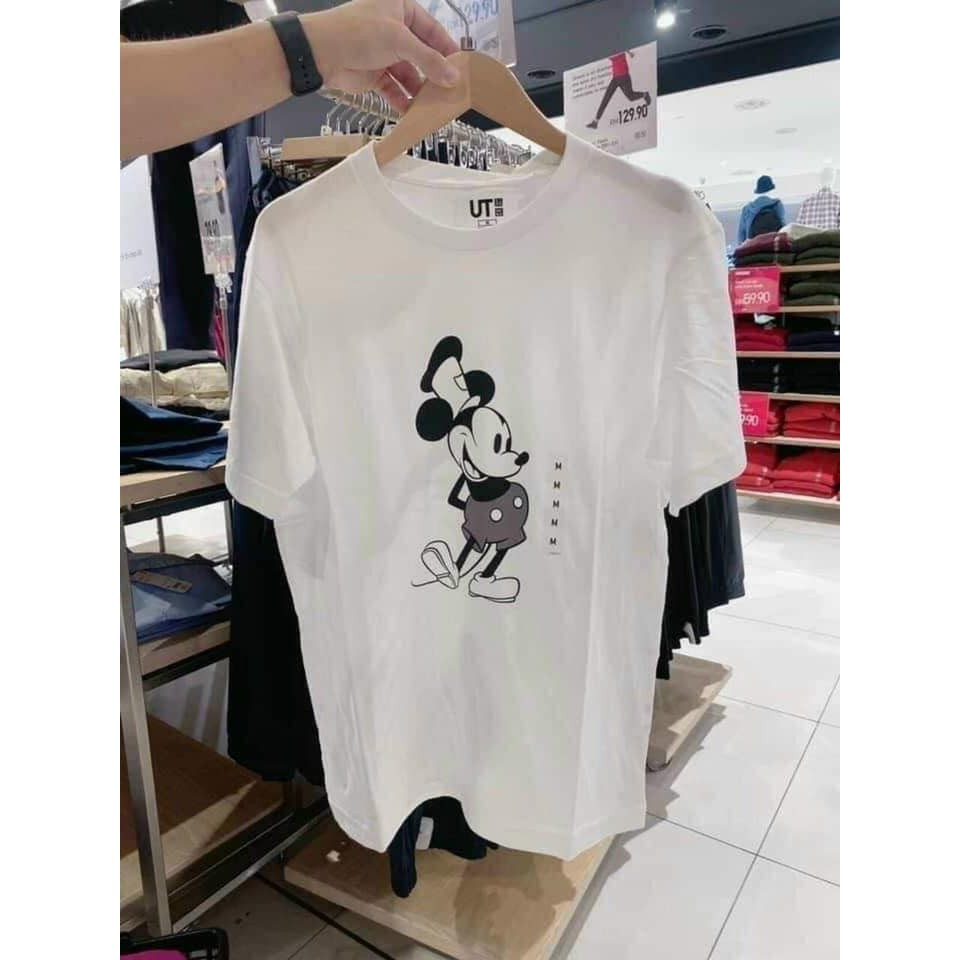 Áo thun nữ phông  in hình Mickey hàng xuất dư 100 % cotton mềm mịn