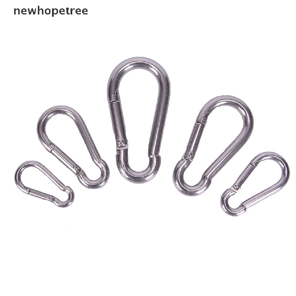 Móc Khóa Carabiner Bằng Thép Không Gỉ 304 Tháo Gỡ Nhanh