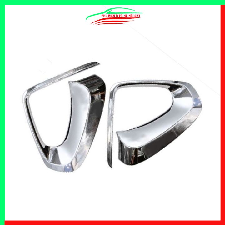 Ốp viền đèn gầm trước Fortuner 2017-2020 mạ Crom chống trầy trang trí làm đẹp xe