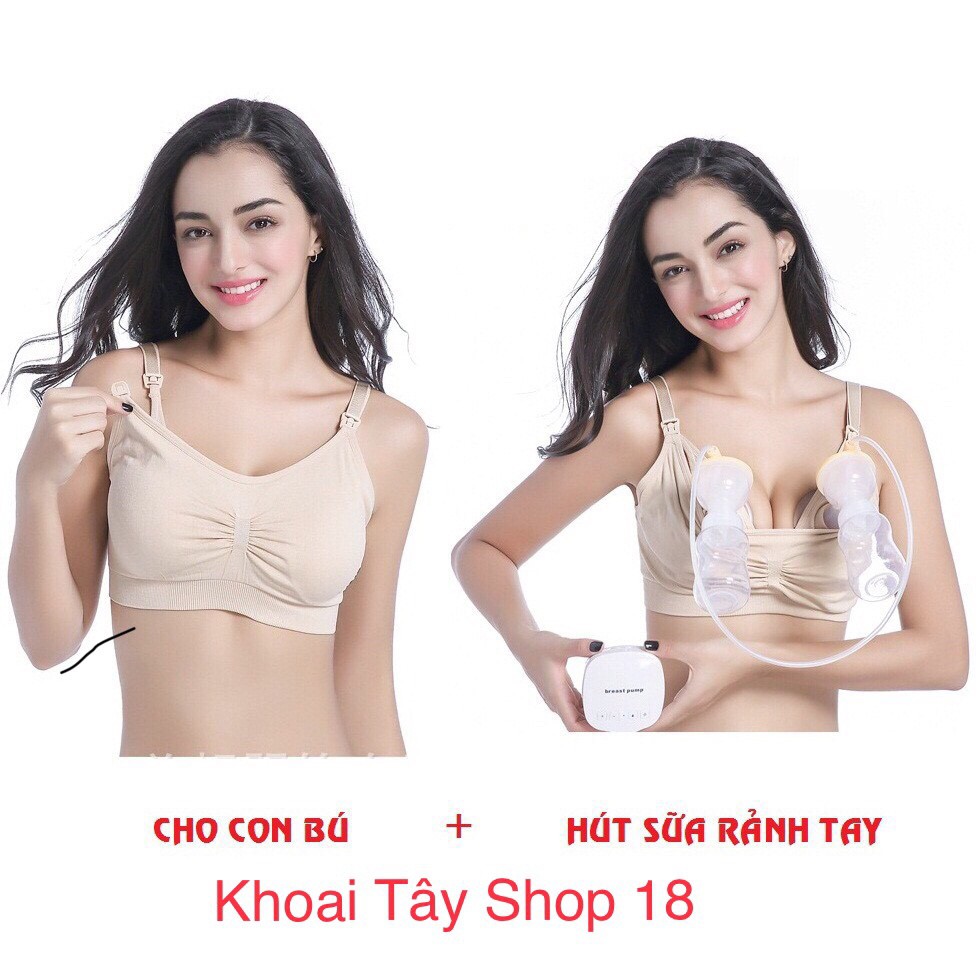 ÁO LÓT RẢNH TAY HÚT SỮA VÀ CHO CON BÚ 2 TRONG 1
